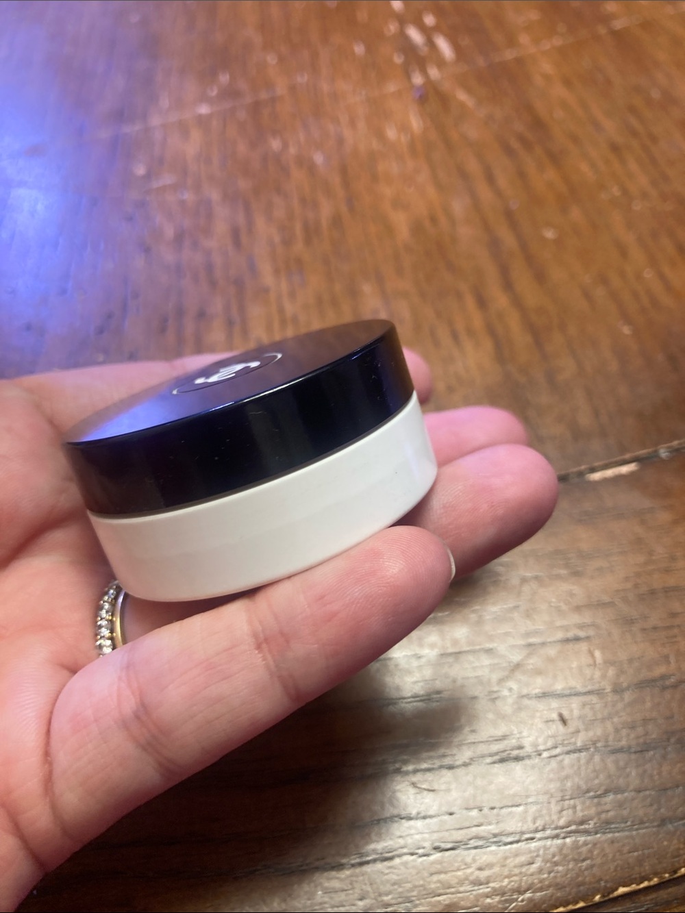 CHANEL Black & White Mini Jar with CC Logo - Picture 4 of 7